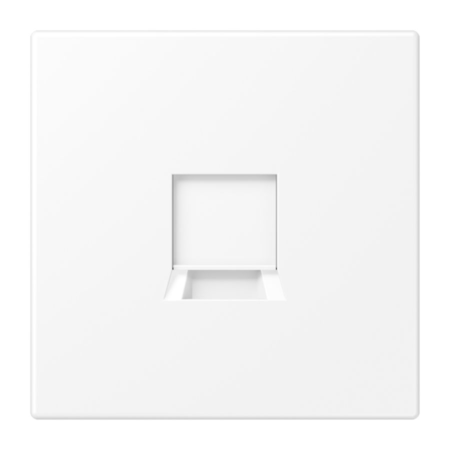 Afdekking LS900 wit mat v.mod.jack 1-voudig LS990