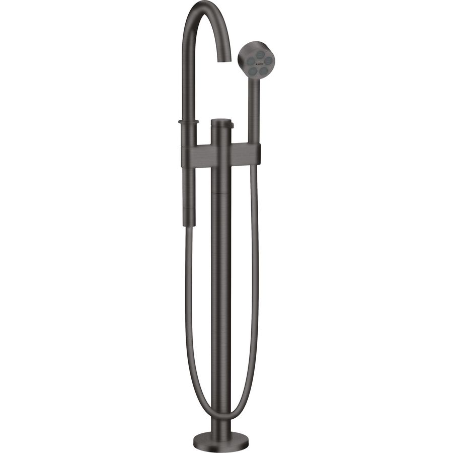 Afbouwdeel vrijstaande badmengkraan met handdouche Brushed Black Chrome AX One