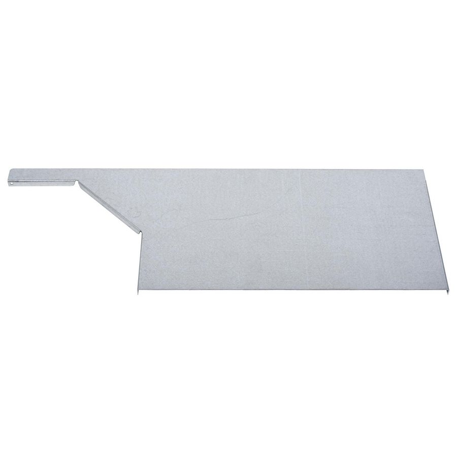 Hoekaanzetdeksel links 500mm gelakt KG281 verkeerswit RAL9016/70