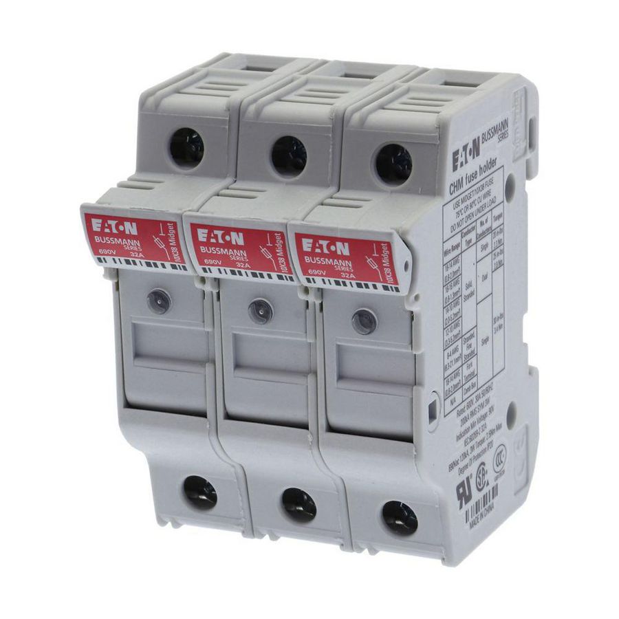 Zekeringhouder laagspan.32 A AC 690V 10x38mm 3P UL IEC VVE=4