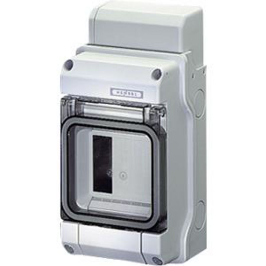 au. behuizing KV IP65 3 module Tule invoer Nul+PE klem