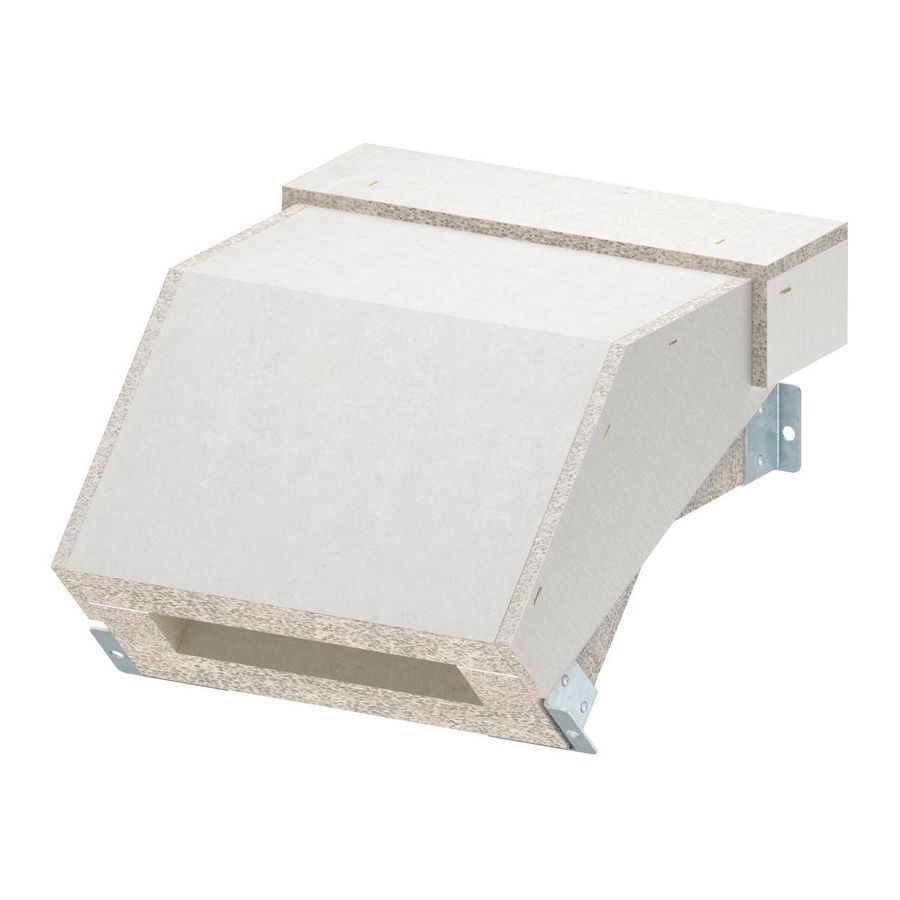 Valbocht voor BSKH09-K0521 50x210 glasvezel grijs