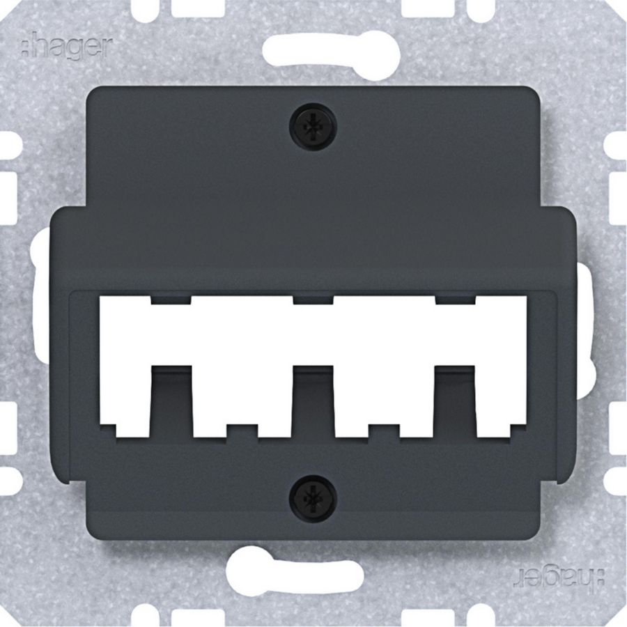 Centraalplaat voor 3 MINI-COM-modules A.x/C.x/S.x/B.x/Q.x/K.