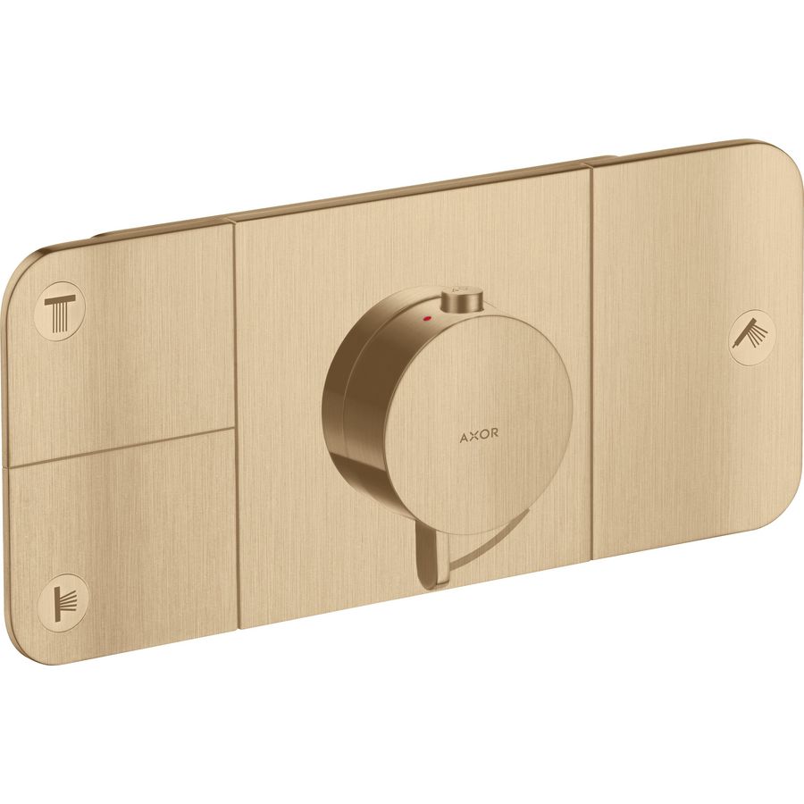 Therm.module voor 3 functies Brushed Bronze AX One