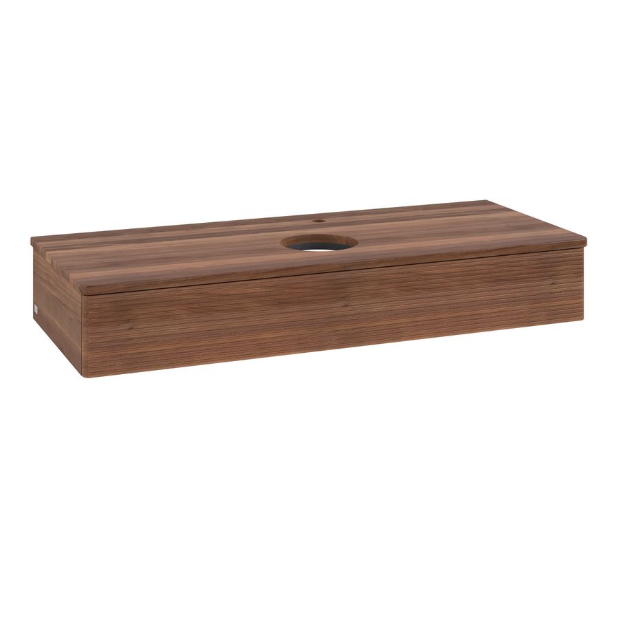 Wastafelonderkast Antao 1200x190x500mm Warm Walnut K10152HM