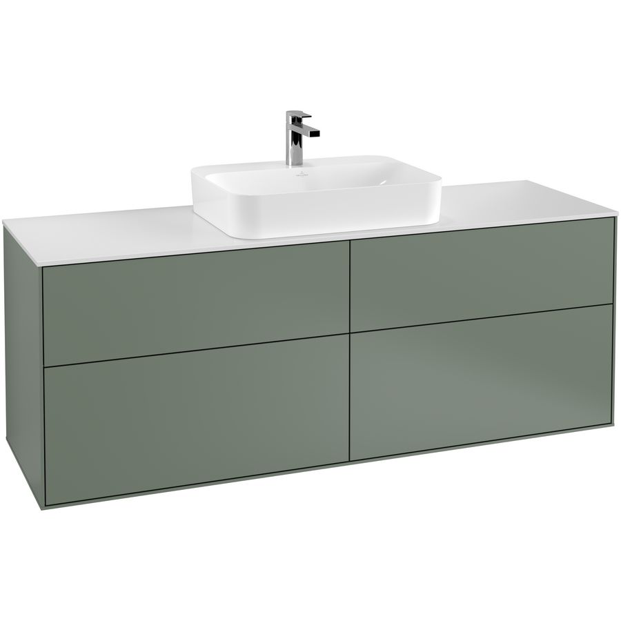 Wastafelonderkast Finion 1600x603x501mm Olive Matt Lacquer F44100GM