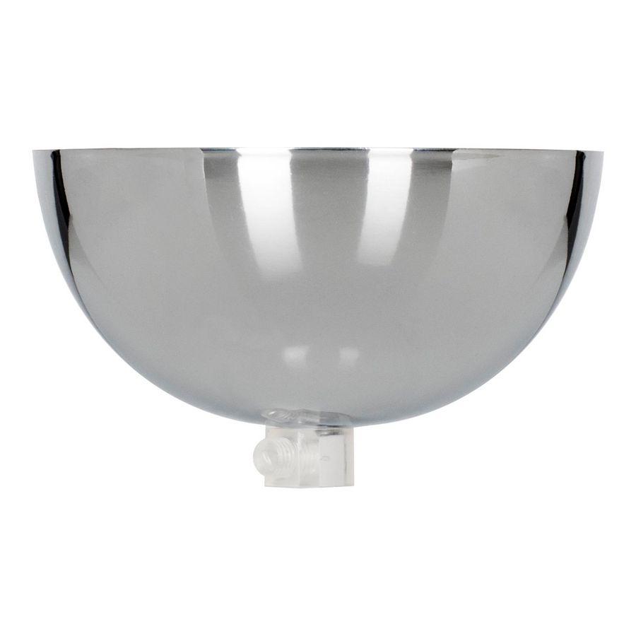 Plafondkap bowl metaal 100x50mm kunststof trekontl. Chroom