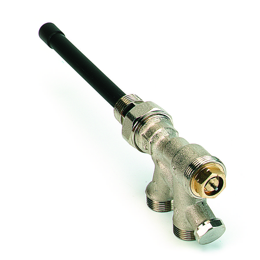 1-pijps 4-wegkraan thermostatisch 1/2"-M22 444E VVE=5