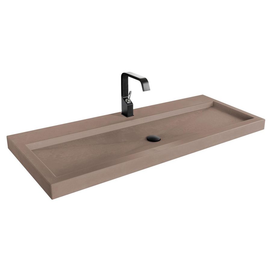 Wastafel 221 Beton Vision 120,5cm 1x kom met kraangat (i.c.m. meubel)