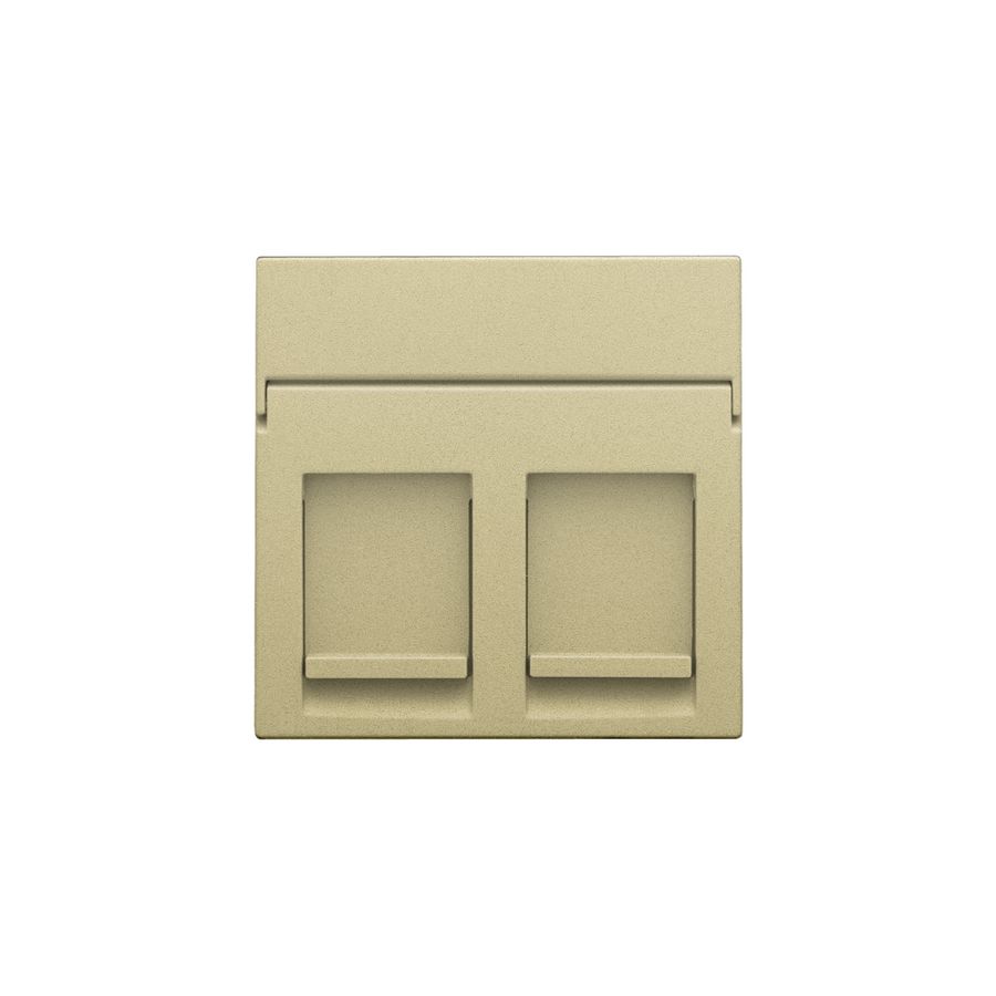 Centraalplaat data 2x RJ gold coated