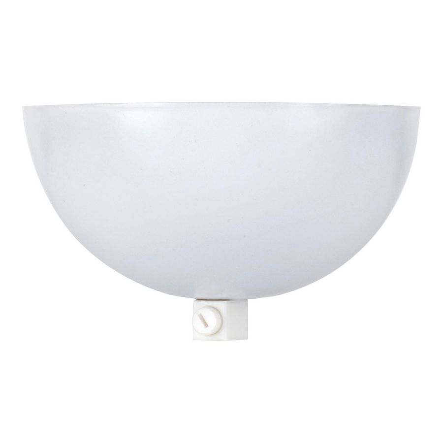 Plafondkap bowl metaal 100x50mm kunststof trekontl. Wit