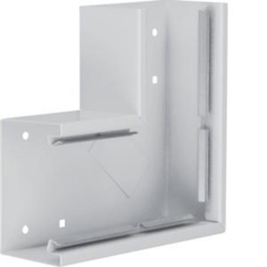 Vlakke hoek staal voor goot BRS 65x100mm lichtgrijs