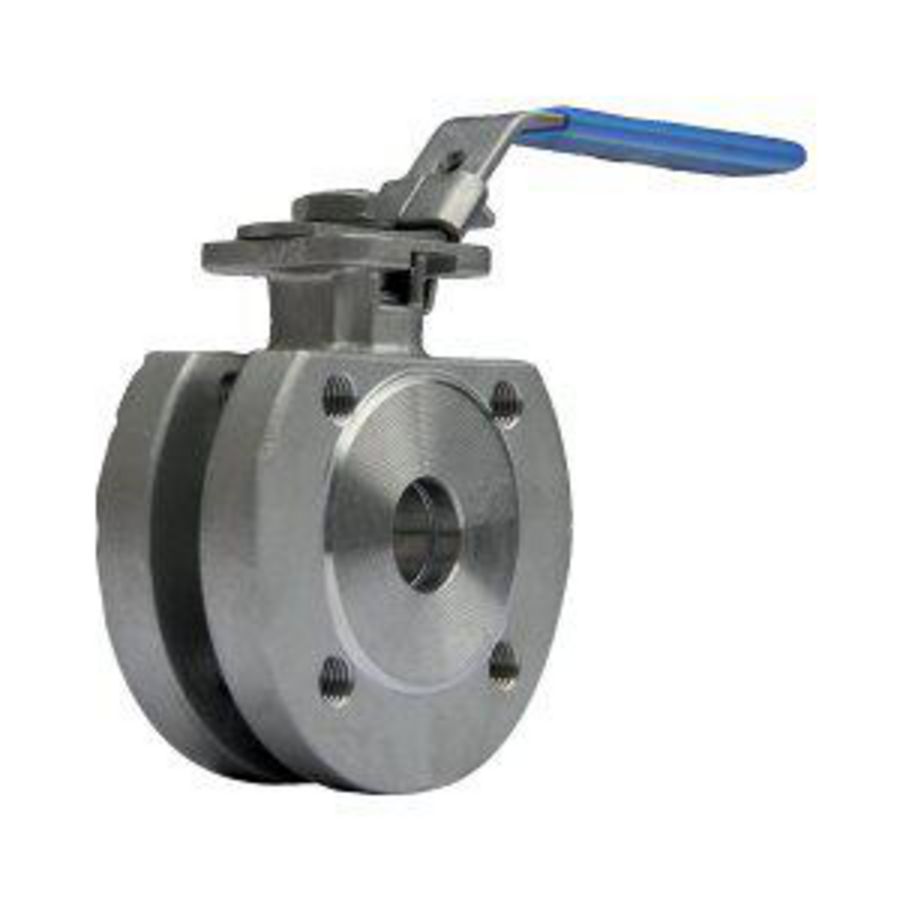 Kogelkraan X2900F Tweedelig DN50 Flens RVS316 Doorlaat vol