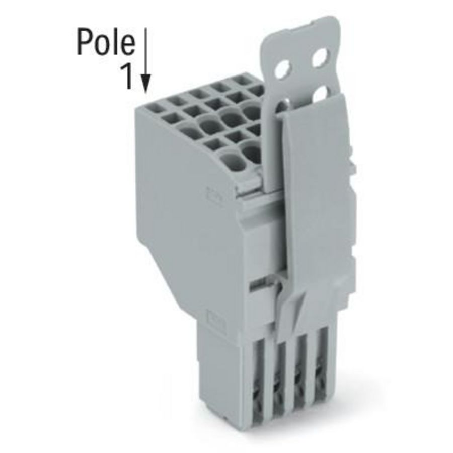 2-draads FE steker 1,5 mm² grijs 2020-203/142-000 VVE=50