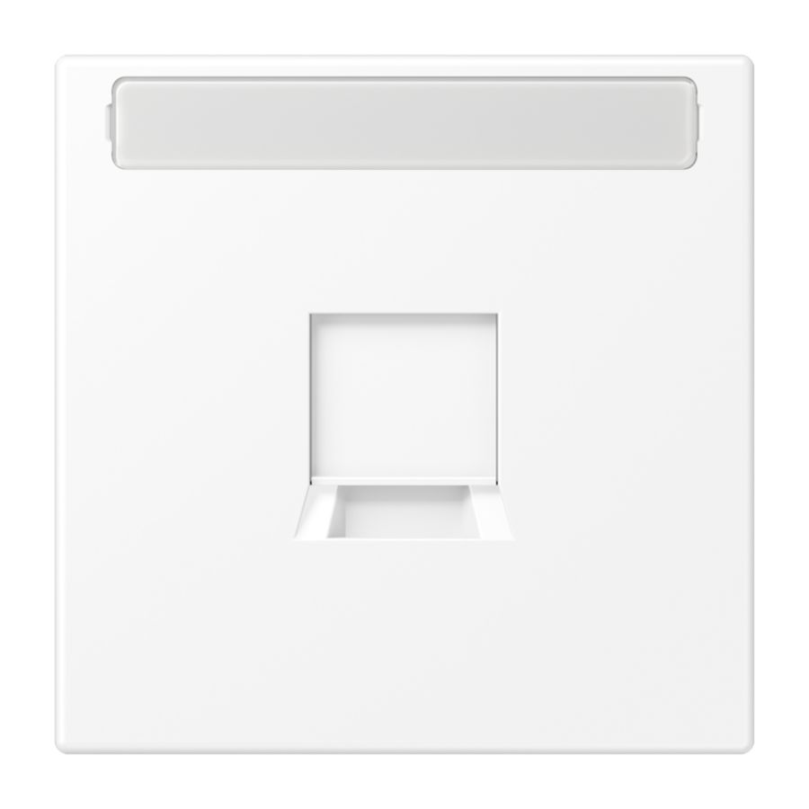 Afdekking LS900 wit mat v.mod.jack 1-voudig LS990