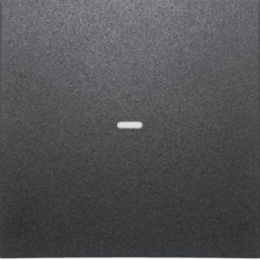 Drukknopmodule afdekking 1-v voor berker S/B antracietanciet