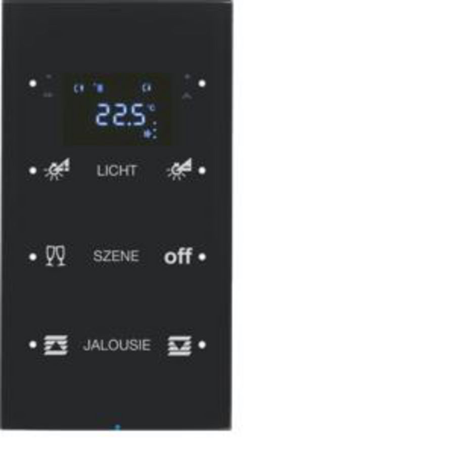 Tastsensor KNX-touch therm. geconfig. 3-v berker R.3 zwart