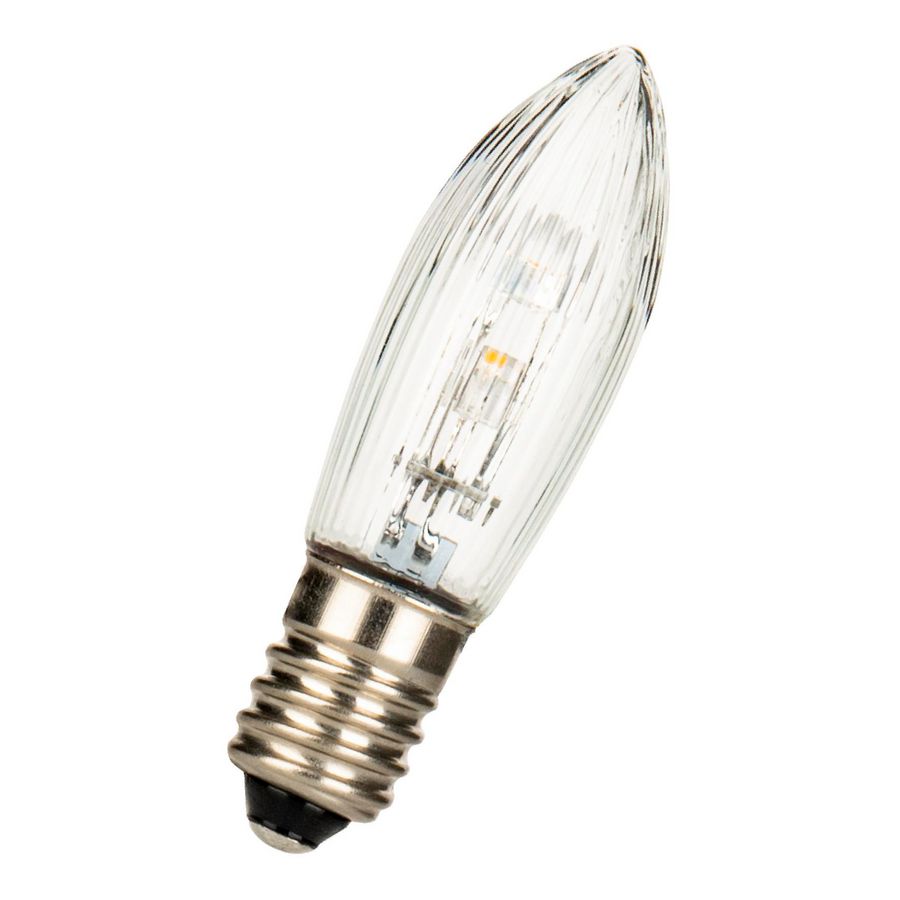 LED-lamp X-mas C6 E10 10V-55V 0.3W 6lm 820 RI helder VVE=10