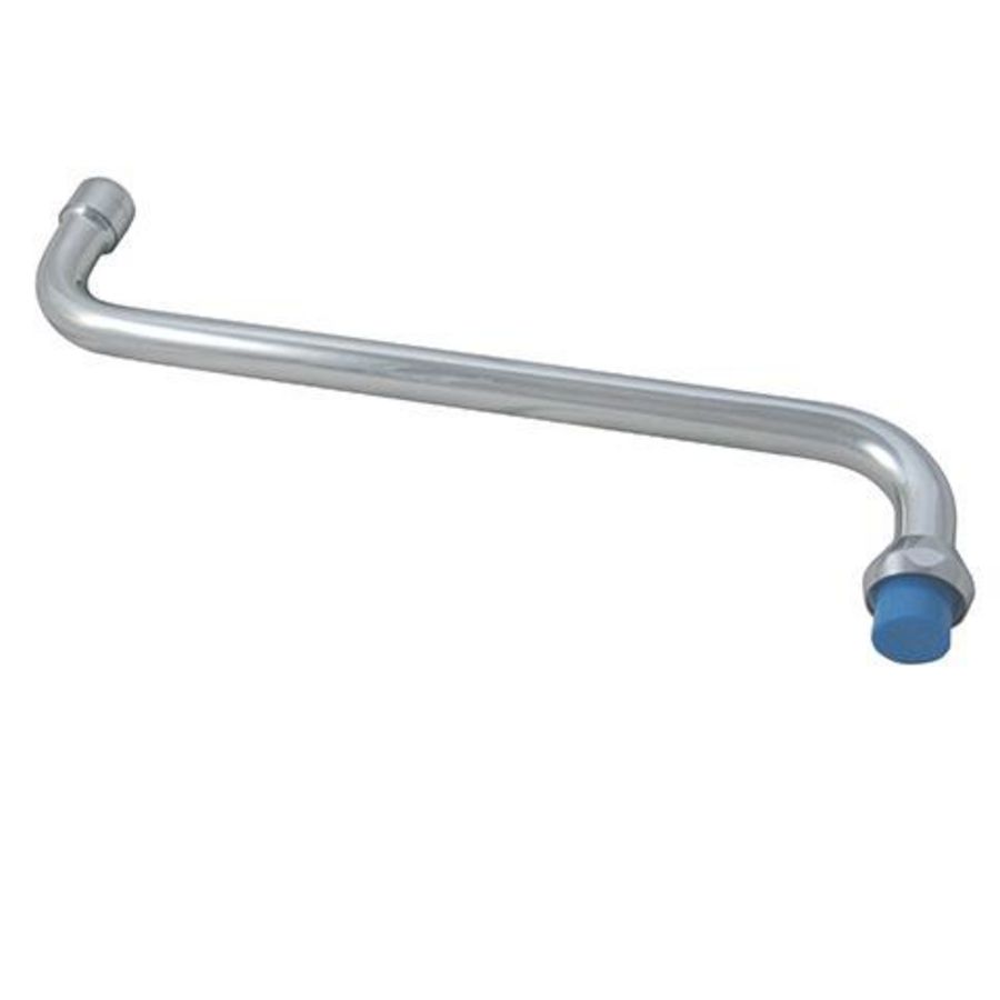 W-uitloop 3/4" 300mm chroom