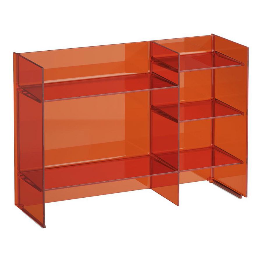 Sound rack vloerstaand rek 5 legplanken oranje