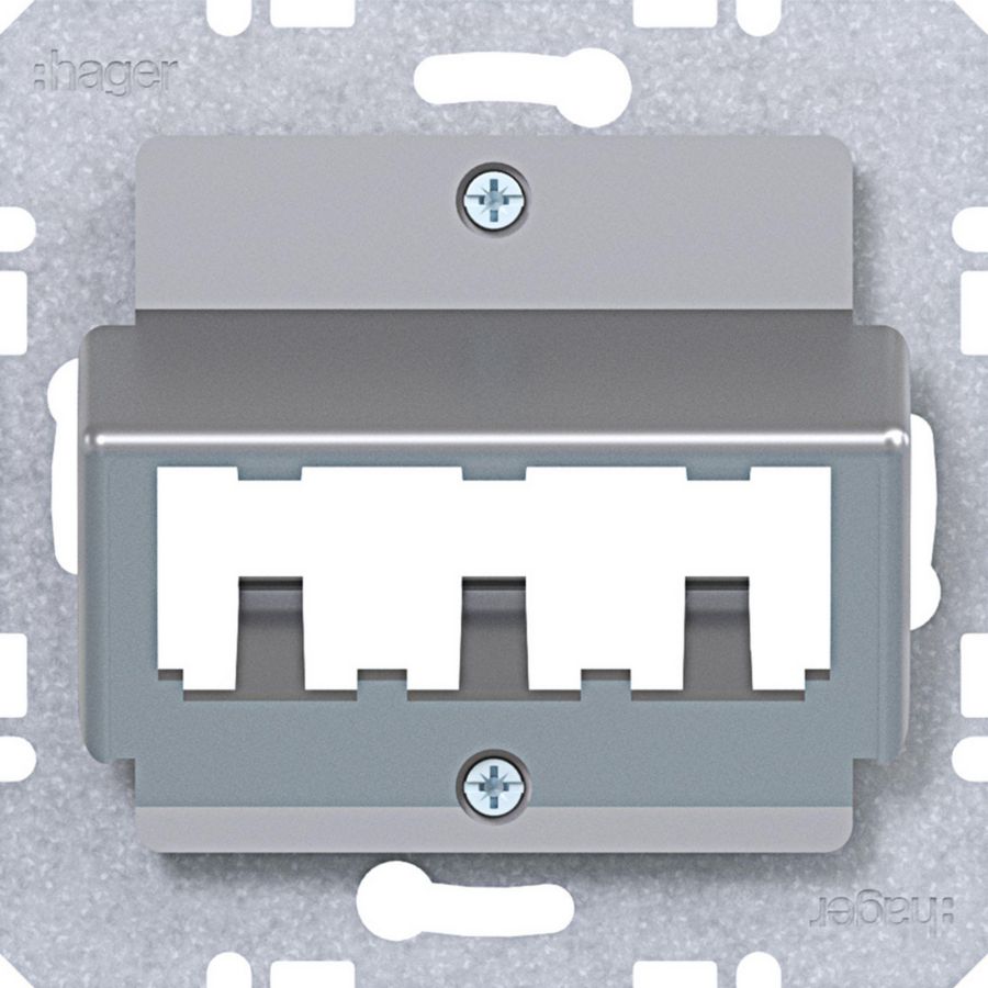 Centraalplaat voor 3 MINI-COM-modules A.x/C.x/S.x/B.x/Q.x/K.