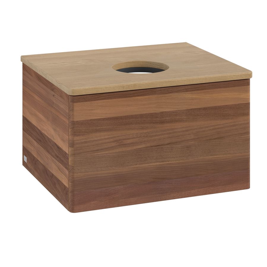 Wastafelonderkast Antao 600x360x500mm Warm Walnut K29011HM