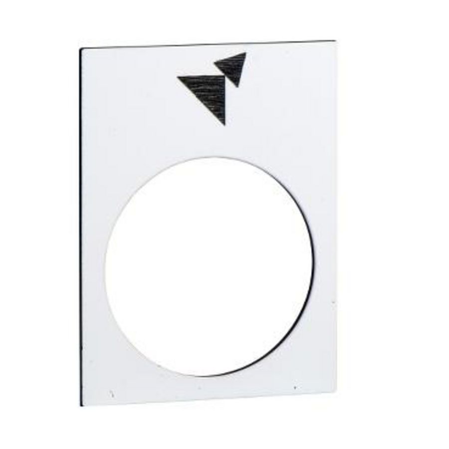 Etiket 30x40mm Met symbool Wit Harmony XB4/XB5 VVE=10