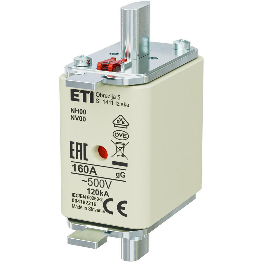 Zekering 500V 160A NH00 gG VVE=3