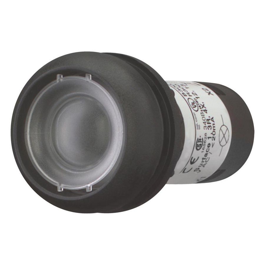 Signaaldrukknop compact vlak z. toetsplaat 1no0nc 121689