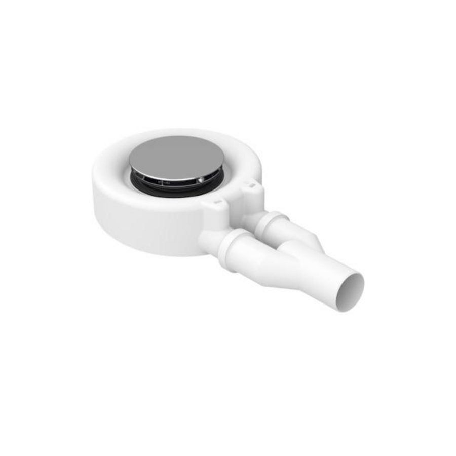 Floor douchebaksifon diameter 90mm chroom 0,85ltr./sec.
