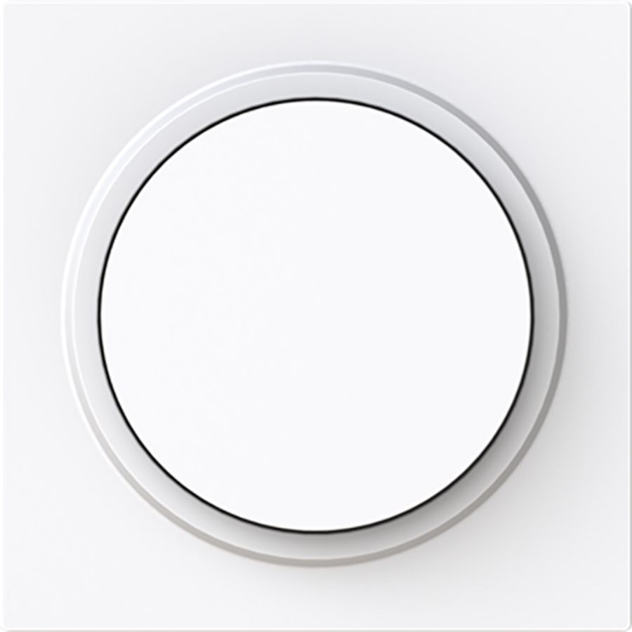 Centraalplaat + knop v draaidimmer art-wit (6540-44G-102)