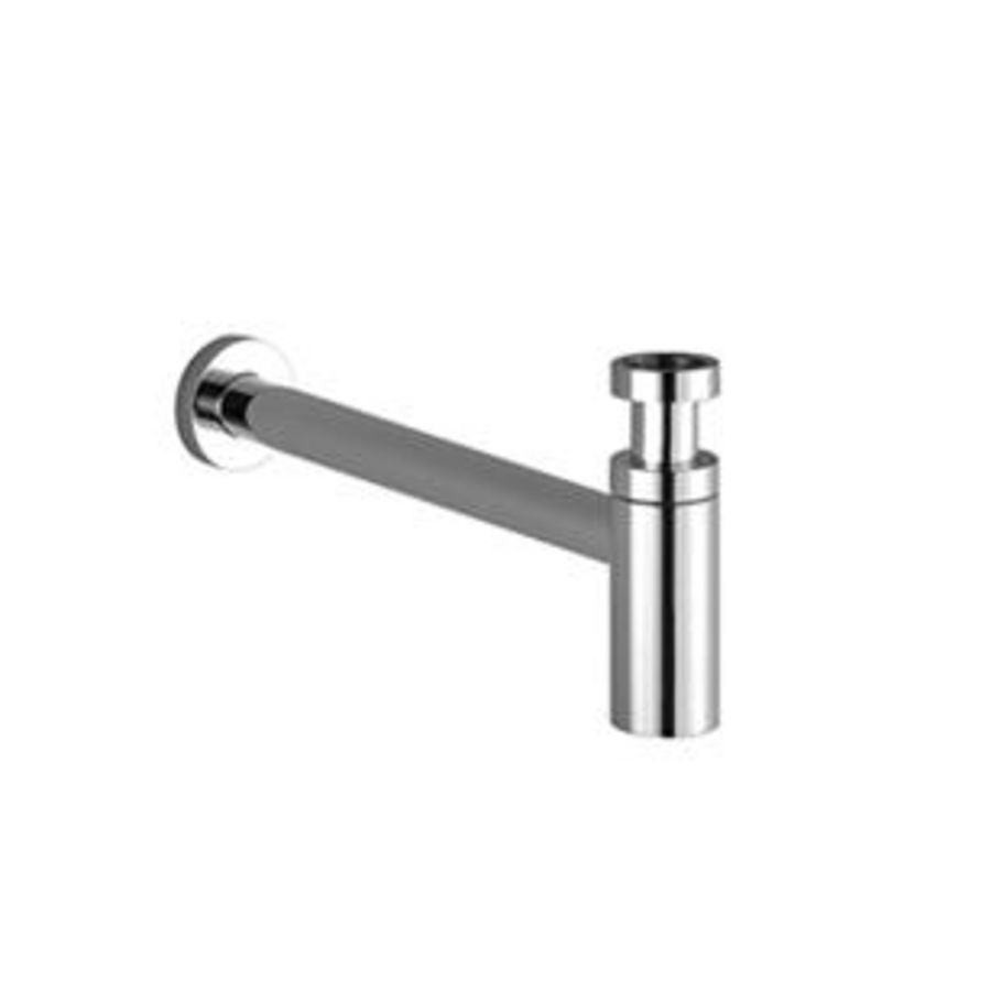 Overkoepelend rond bekersifon 1 1/4" chroom