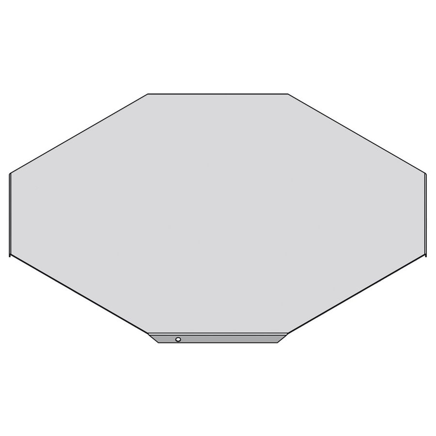 Kruisstukdeksel vlak 600mm sendzimir verzinkt