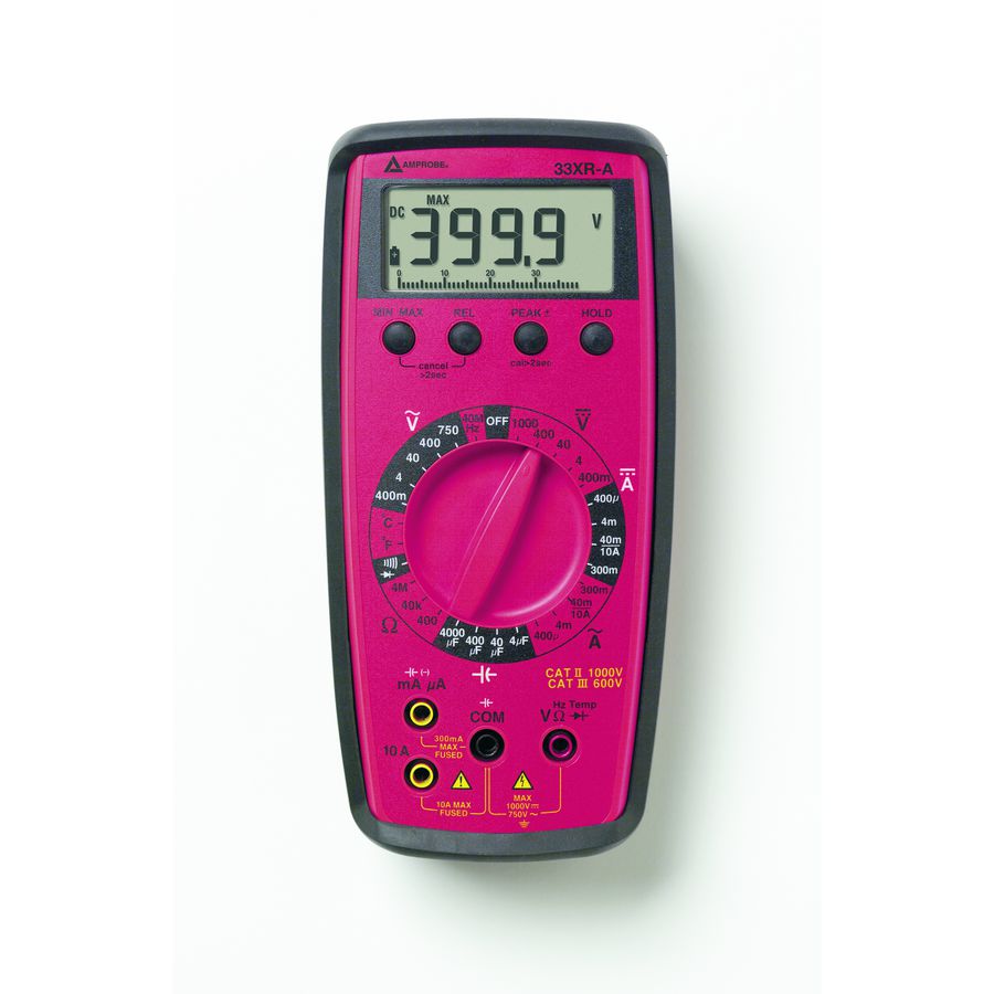 Multimeter met meetsnoeren en ophangset