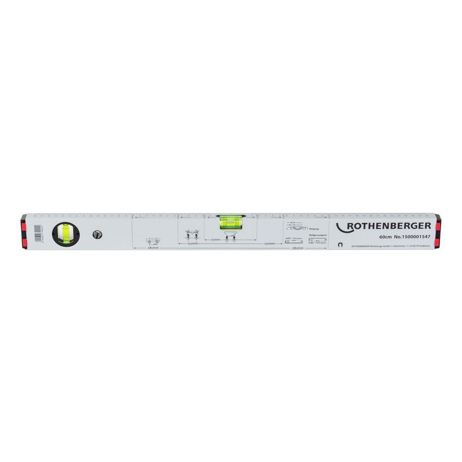 Waterpas 600mm met magneten aluminium