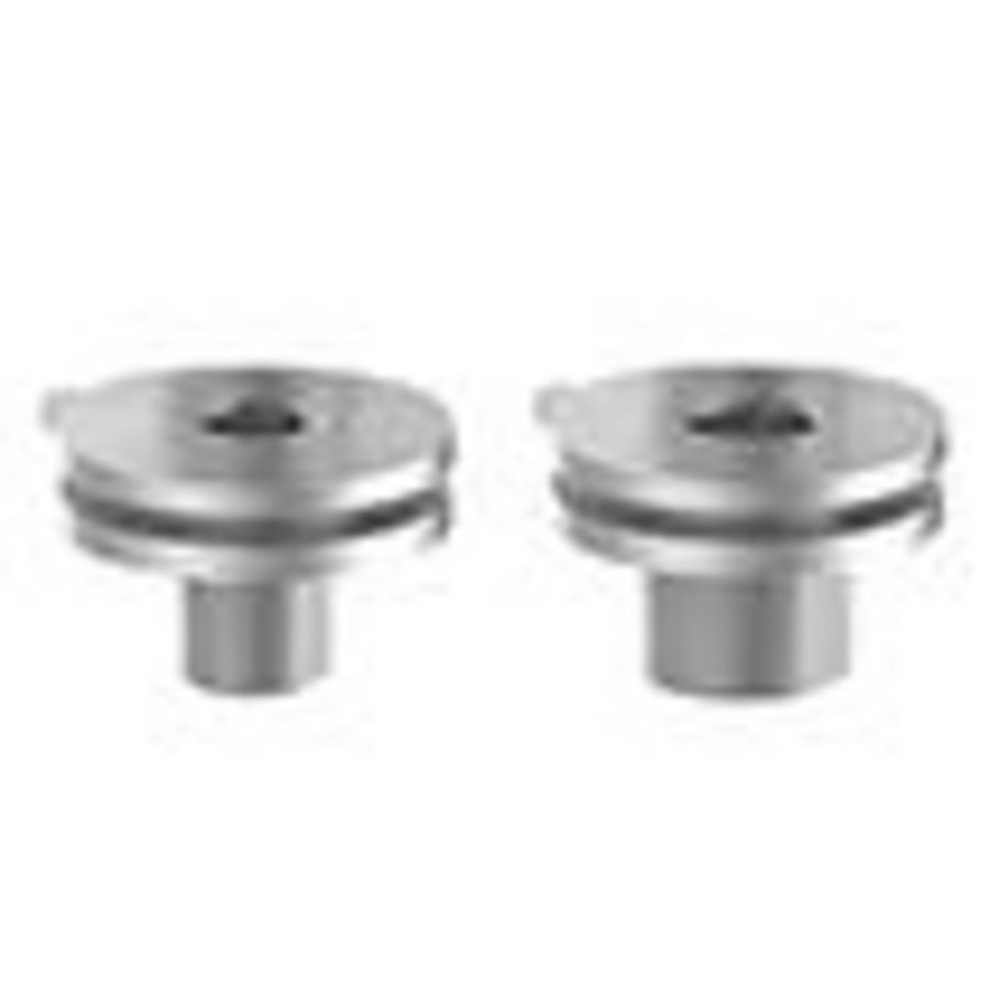 Kraagloze aluminium nippel voor M10 of M13 adapter