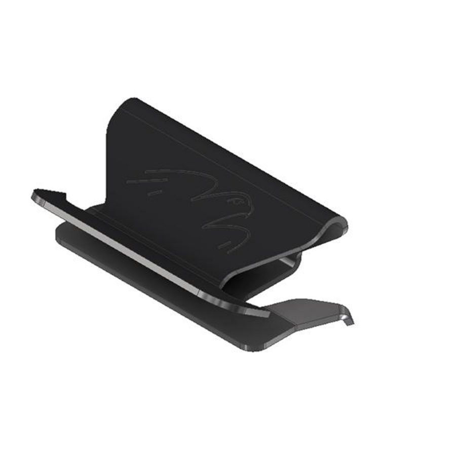 Vereffeningsclip RVS tbv insert zwart