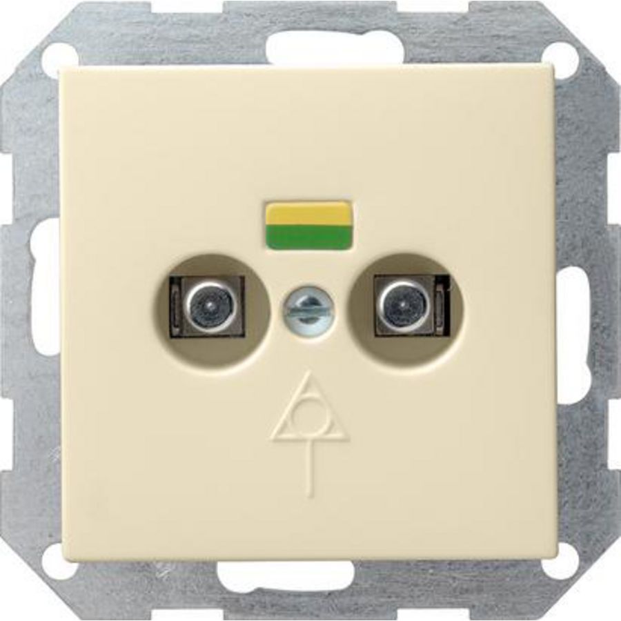 Potentiaalvereff.doos 2-voudig System 55 creme wit