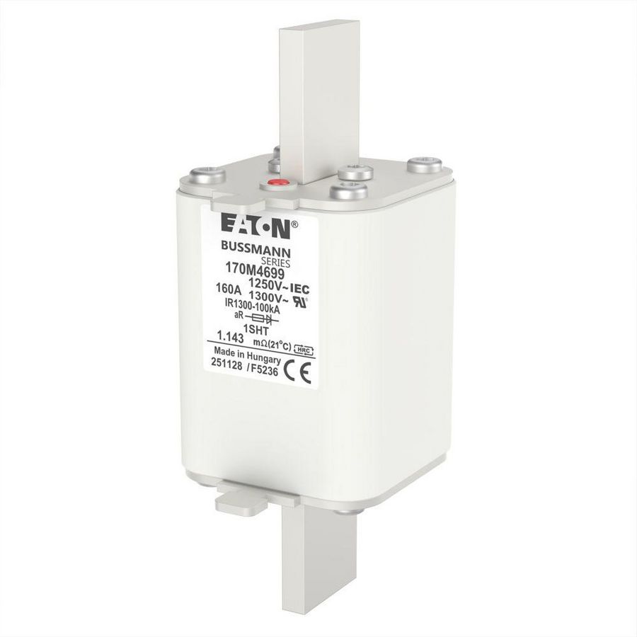 Zekering hoge snelheid 160A AC 1250V 100kA 1 53x63x1 VVE=3