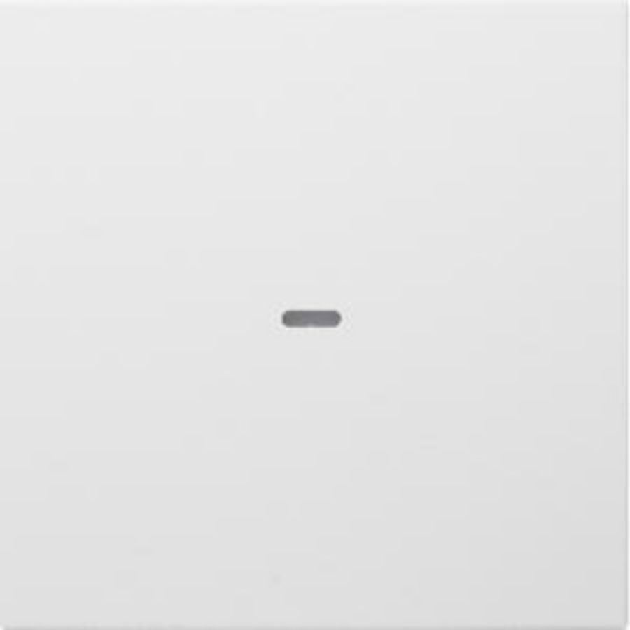 Drukknopmodule afdekking 1-v voor berker S/B polarwit mat