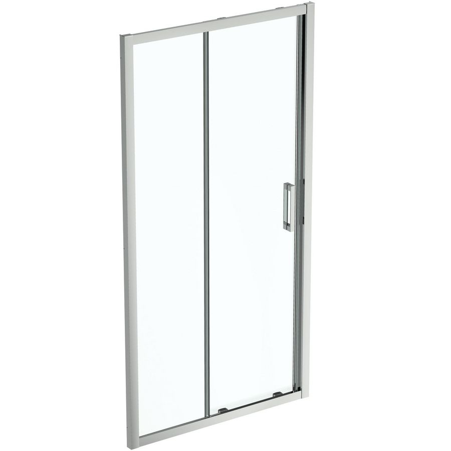 Schuifdeur Connect 2 2-delig 1050x1955mm omkeerbaar zilver