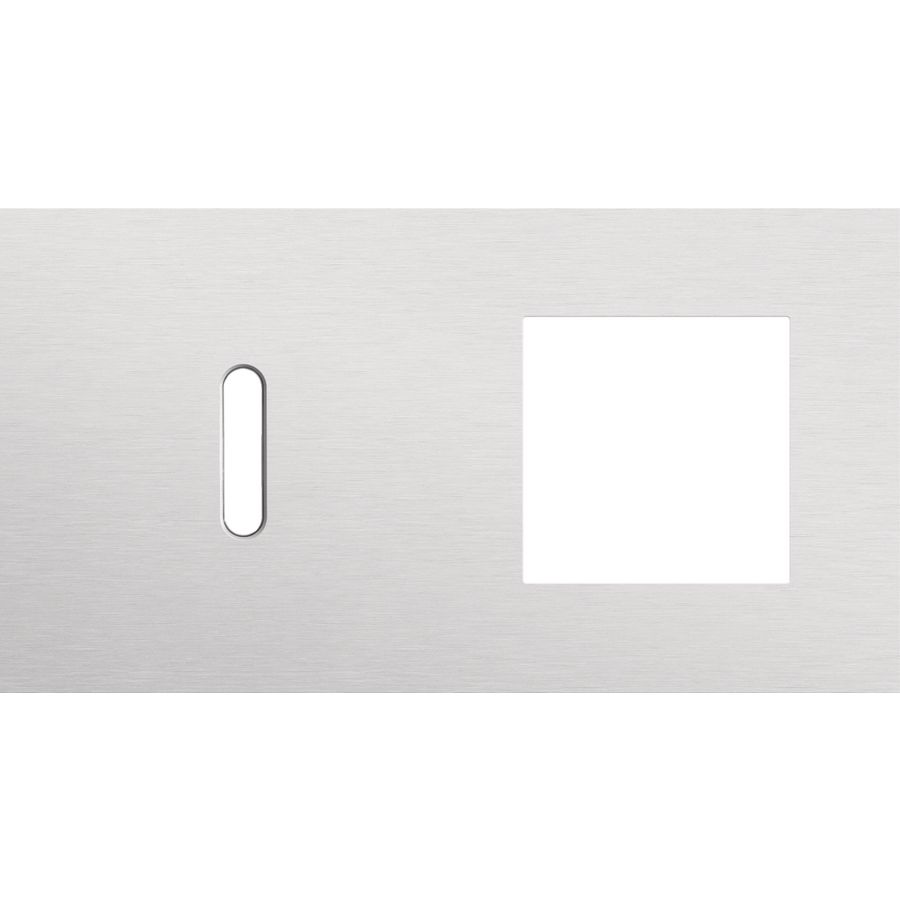 Afdekplaat 2-voud horiz. 71mm centerafst. 155-56805