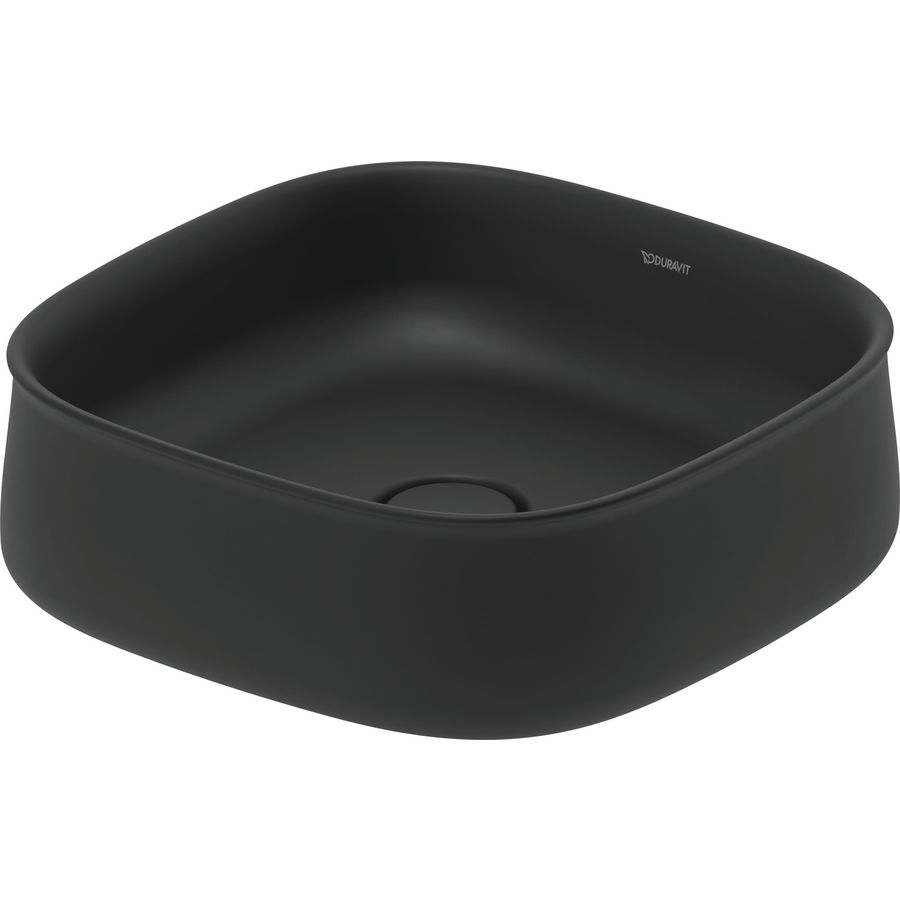Zencha #237342 Opzetwastafel Antraciet Mat 420mm geslepen zonder kraangat