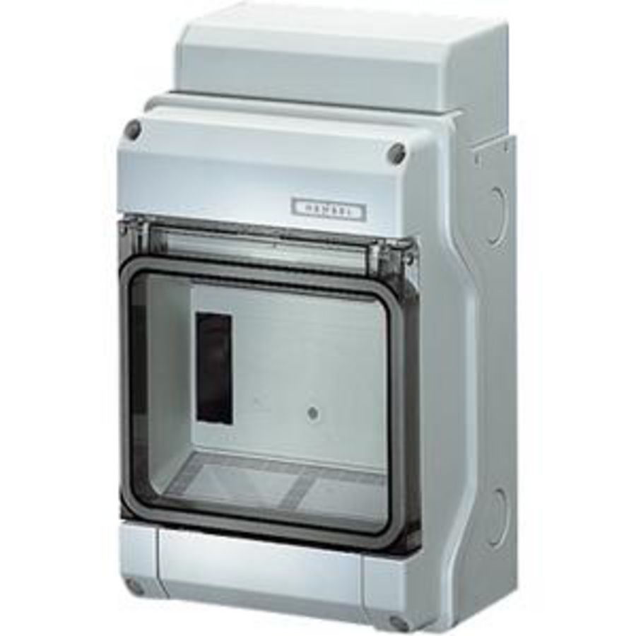 au. behuizing KV IP65 6 module,Tule invoer Nul+PE klem
