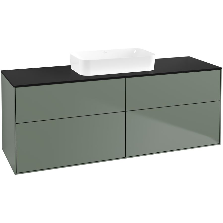 Wastafelonderkast Finion 1600x603x501mm Olive Matt Lacquer F73200GM