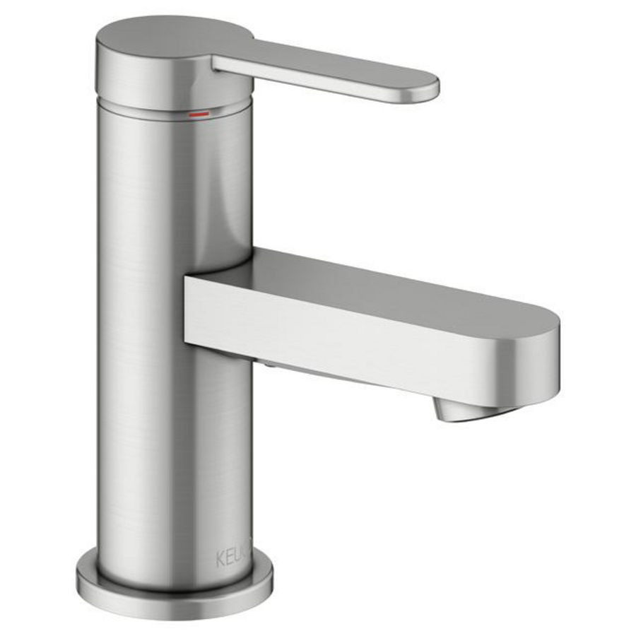 1-hendel wastafelmengkraan 60 afvoergarn/IXMO Flat/ rond rvs finish