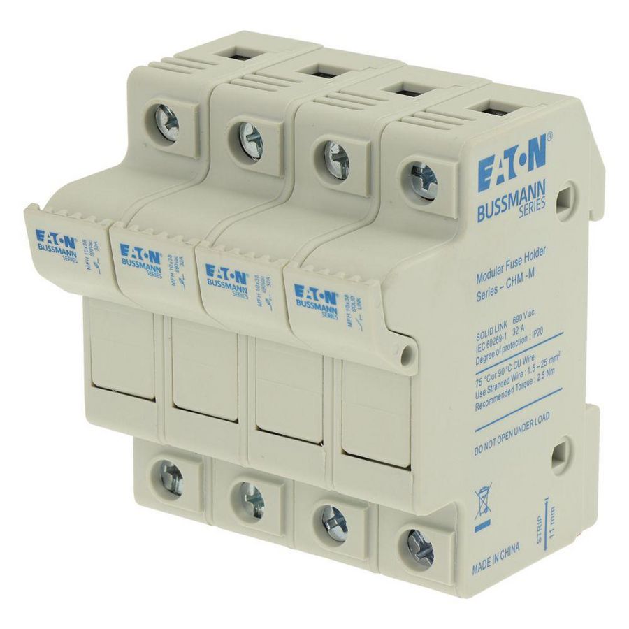 Zekeringhouder laagspan.32A AC 690V 10x38mm 3P IEC Non VVE=3