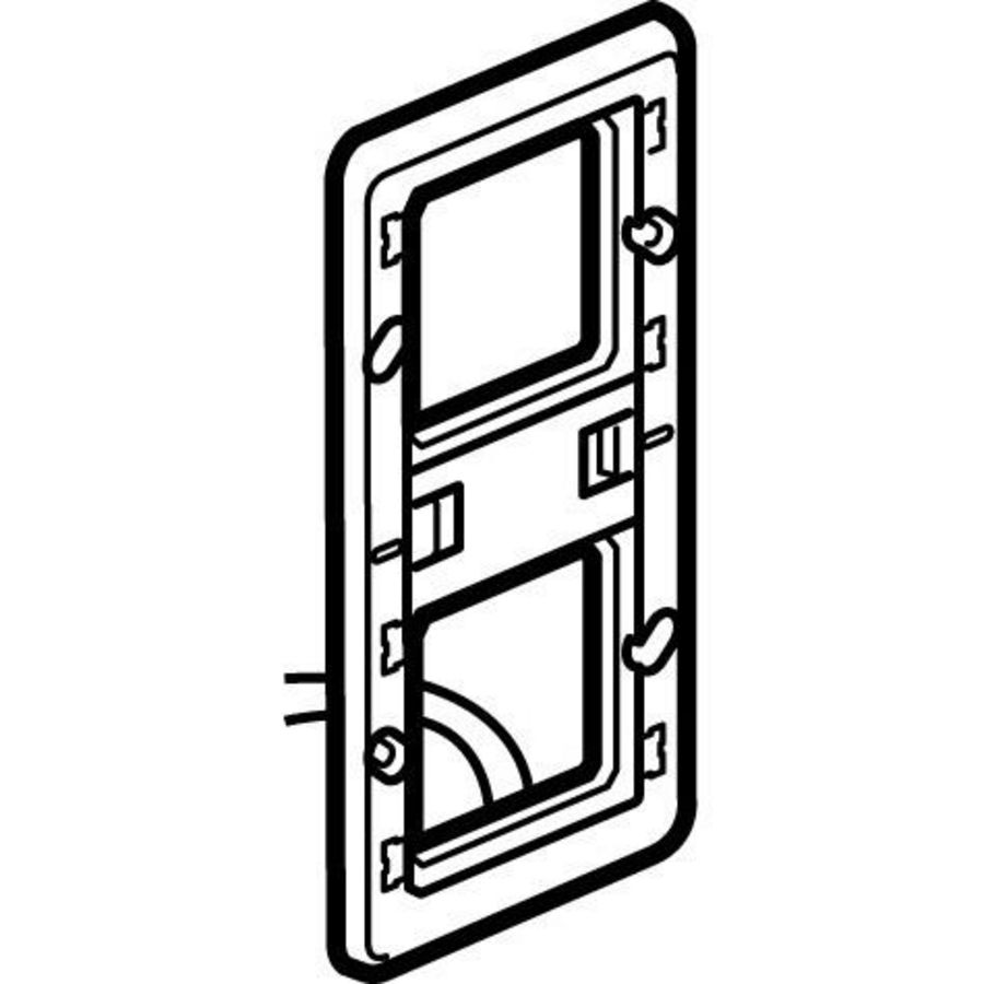 Inbouwraam LED verticaal 2x2 modulen Mosaic