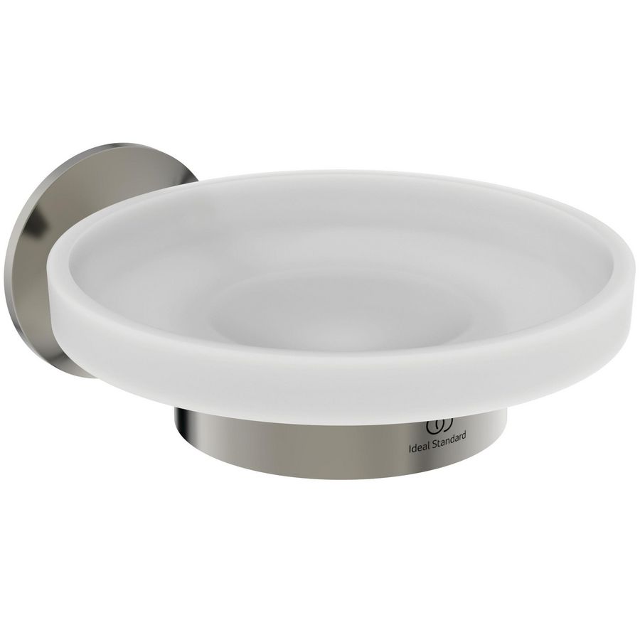 Zeepschaal 130x165x60mm silver storm (rvs-look) La Dolce Vita