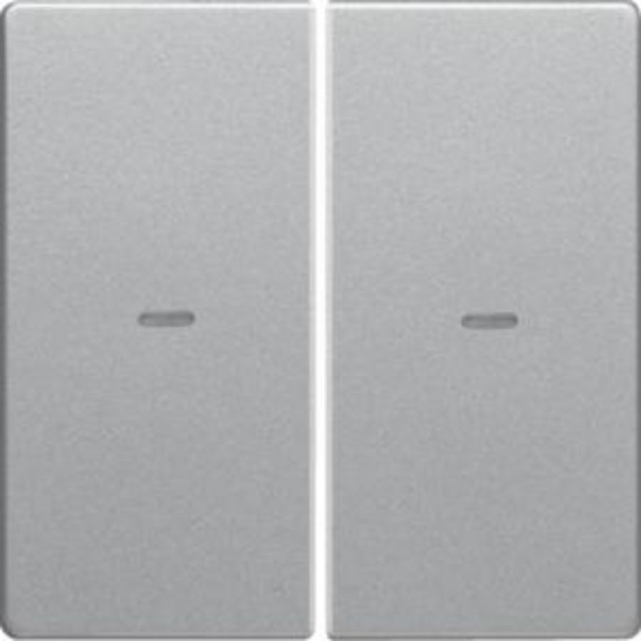 Drukknopmodule afdekking 2-v voor berker Q.1/Q.3/Q.7 alulook